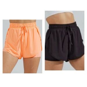 Buffbunny Lifesaver shorts bundle Orange Soda and Black NWOT
